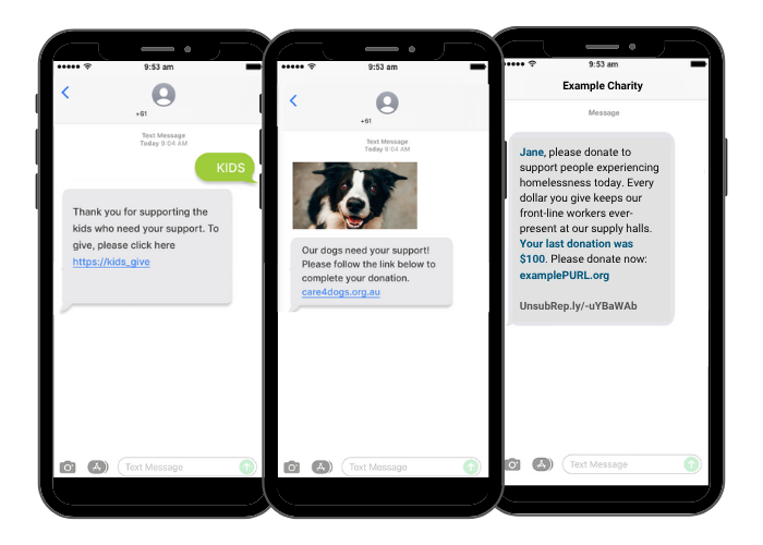 SMS, MMS and Text-to-Donate SMS, MMS and Text-to-Donate