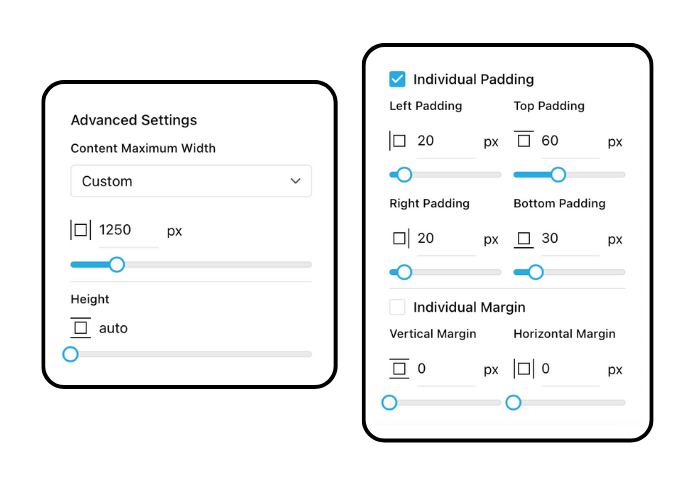 Advanced editing options Advanced editing options