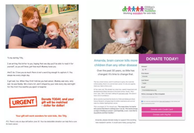Children's Hospital Foundation Donation Page