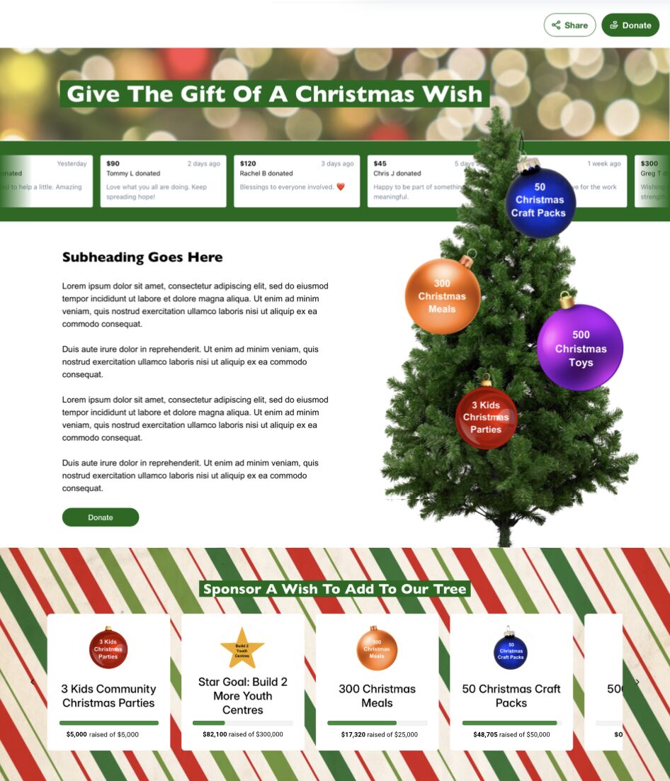 Sponsor a Wish Tree